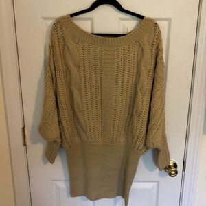 Women’s off the shoulder sweater dress